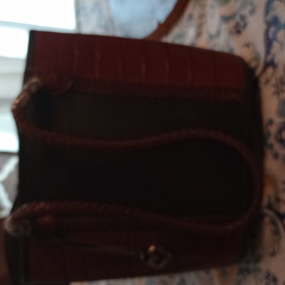 Brighton Brown &  Black Faux Alligator Handbag
